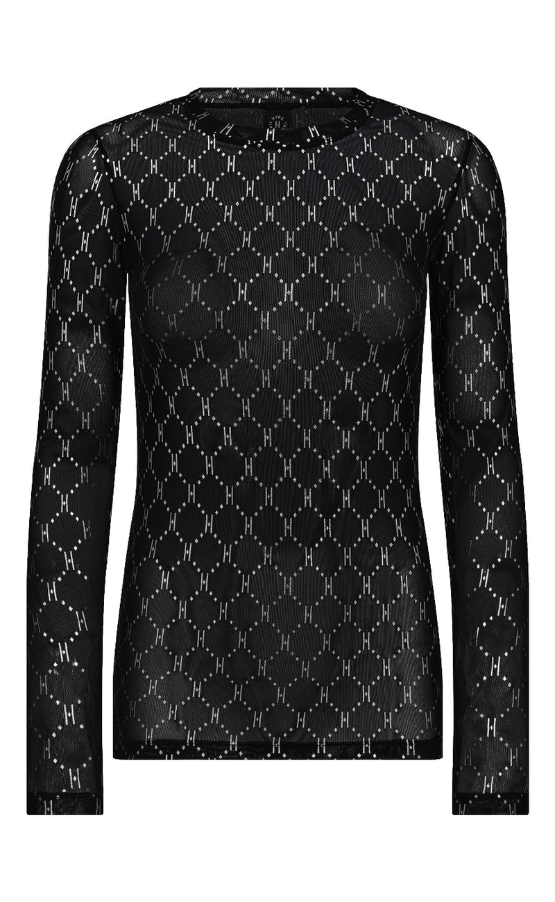 Hype The Detail Bluse - Mesh - Grey Silver