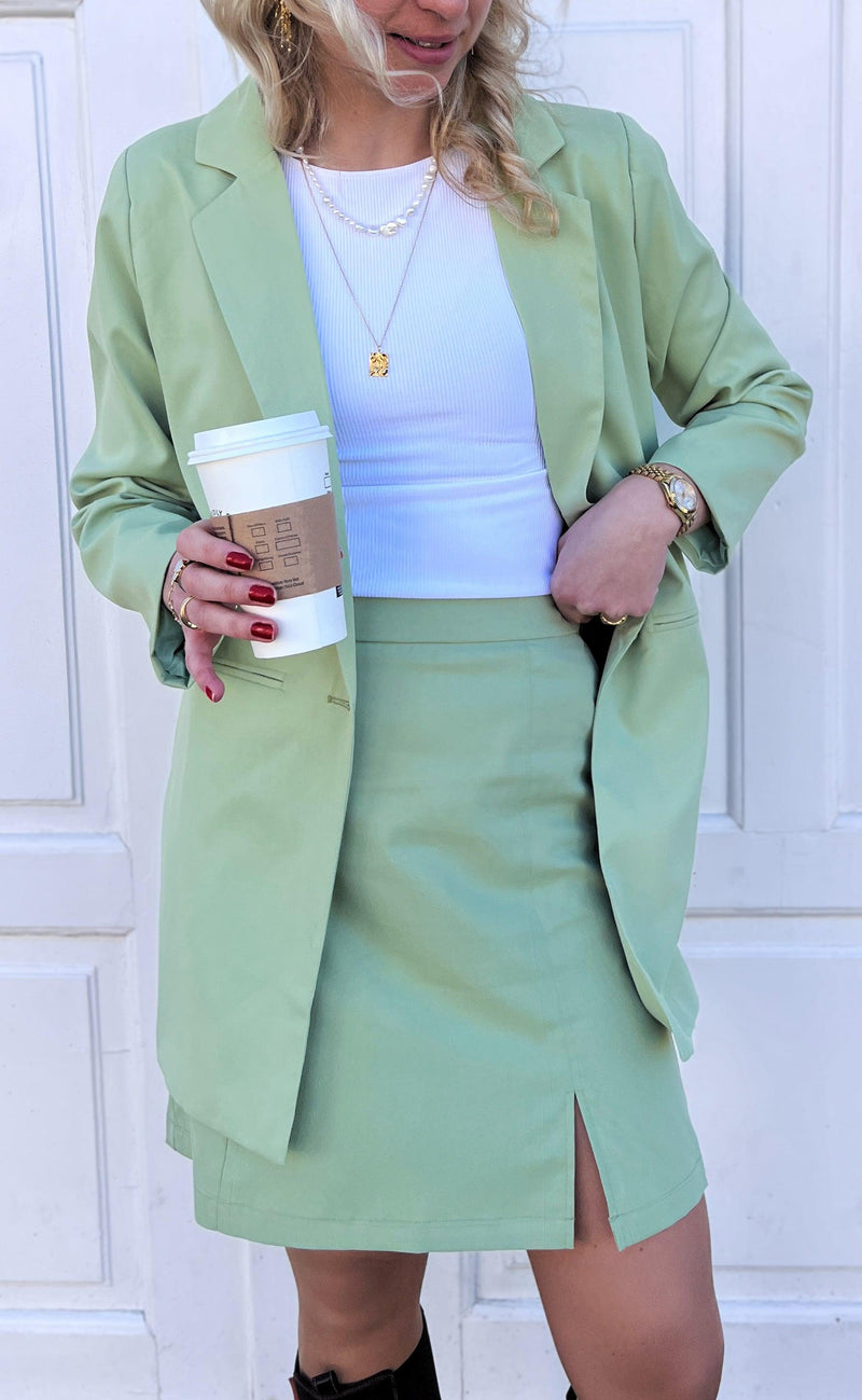 INA Copenhagen Blazer - Mai Long - Light Green