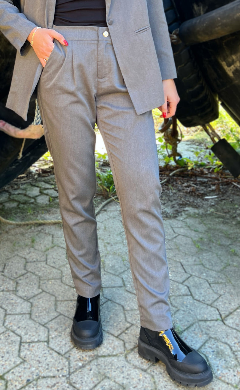INA Copenhagen Bukser - Zoey Straight - Dark Grey