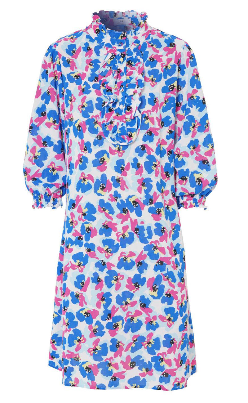 INA Copenhagen Kjole - Camilla - Blue Flower