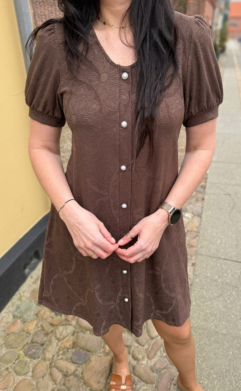 INA Copenhagen Kjole - Fia - Dark Brown
