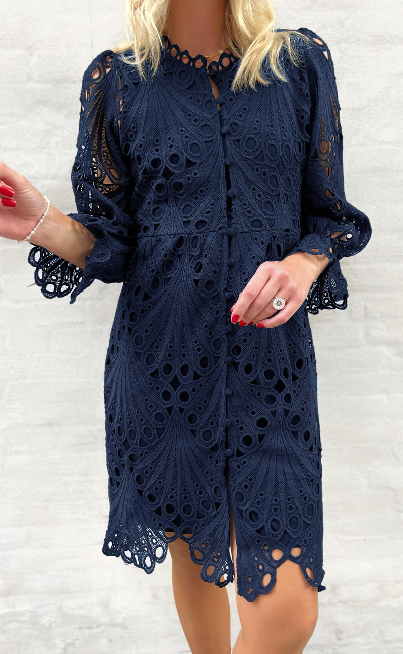 INA Copenhagen Kjole - Taylor - Navy Blue