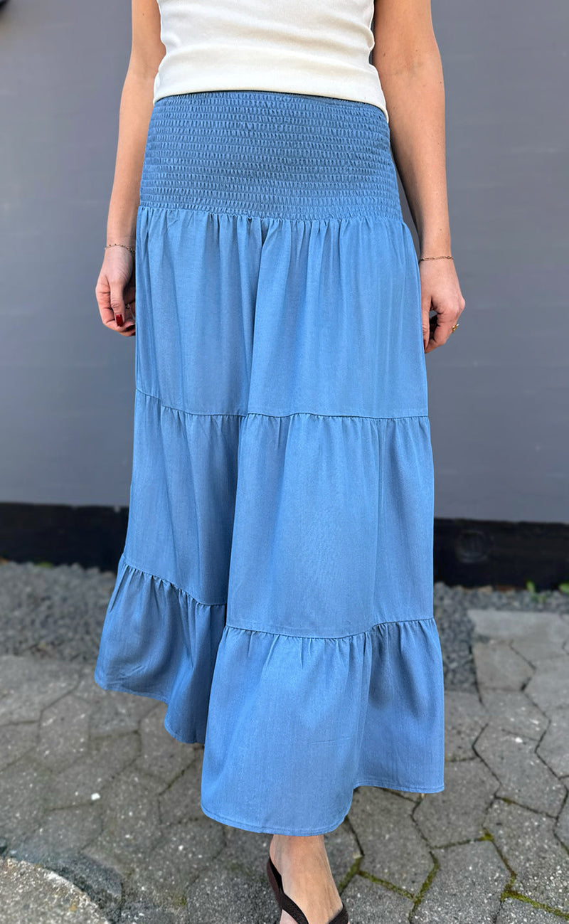 INA Copenhagen Skjørt - Malina - Blue Denim