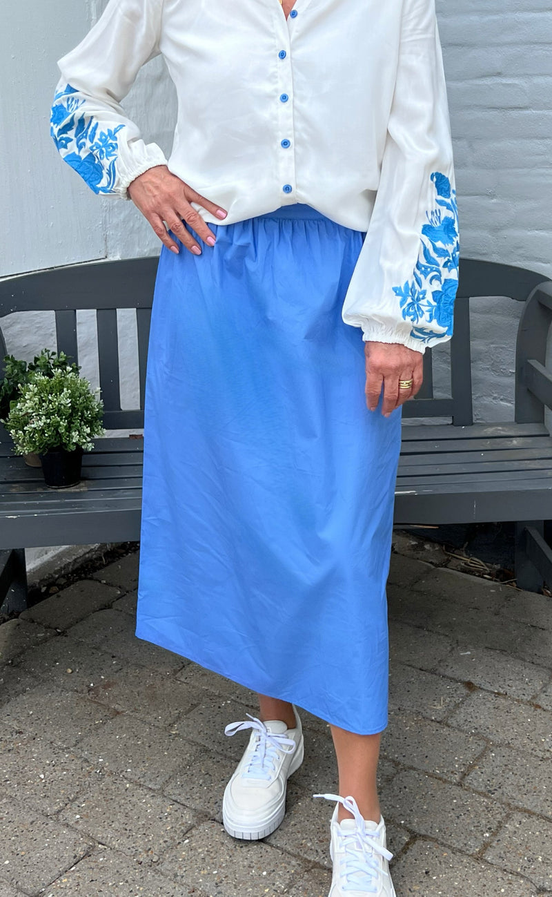 INA Copenhagen Skjørt - Patricia - Deep Blue