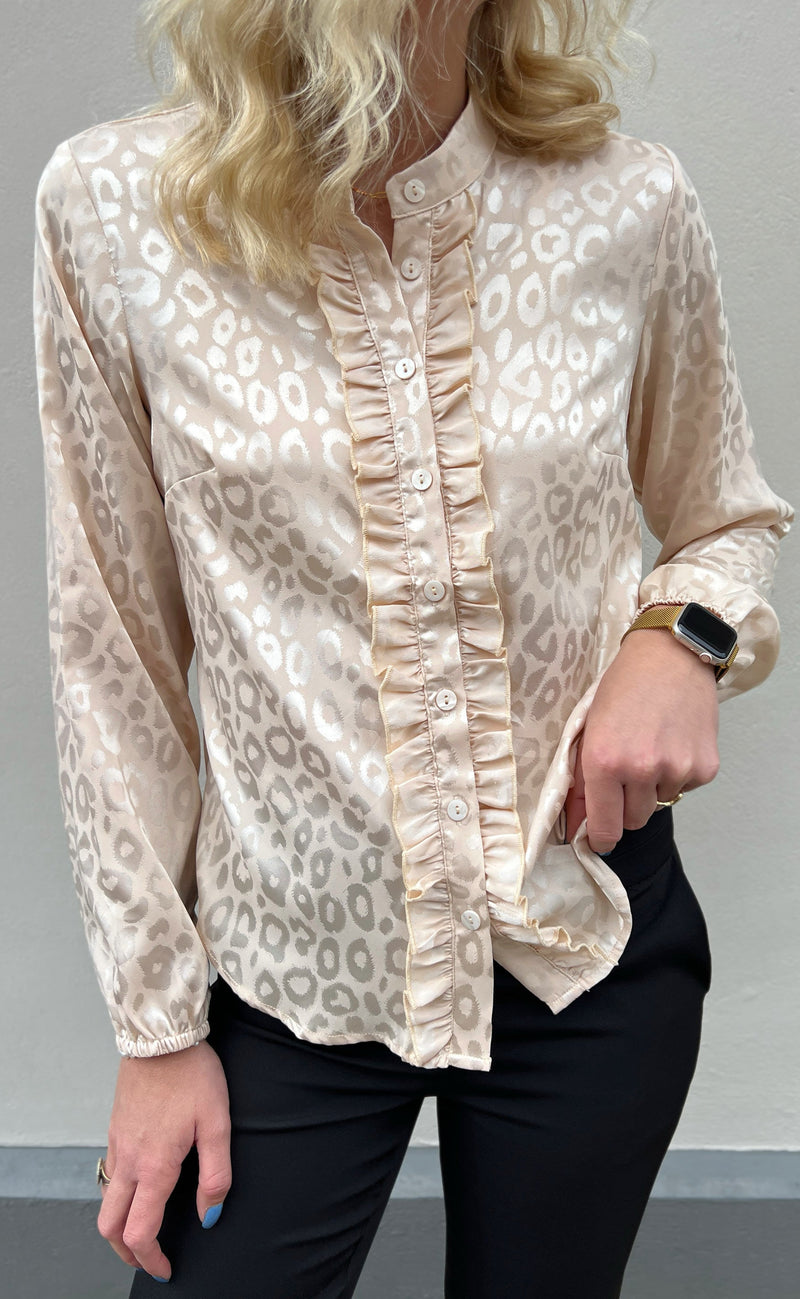 INA Copenhagen Skjorte - Florina - Light Leopard