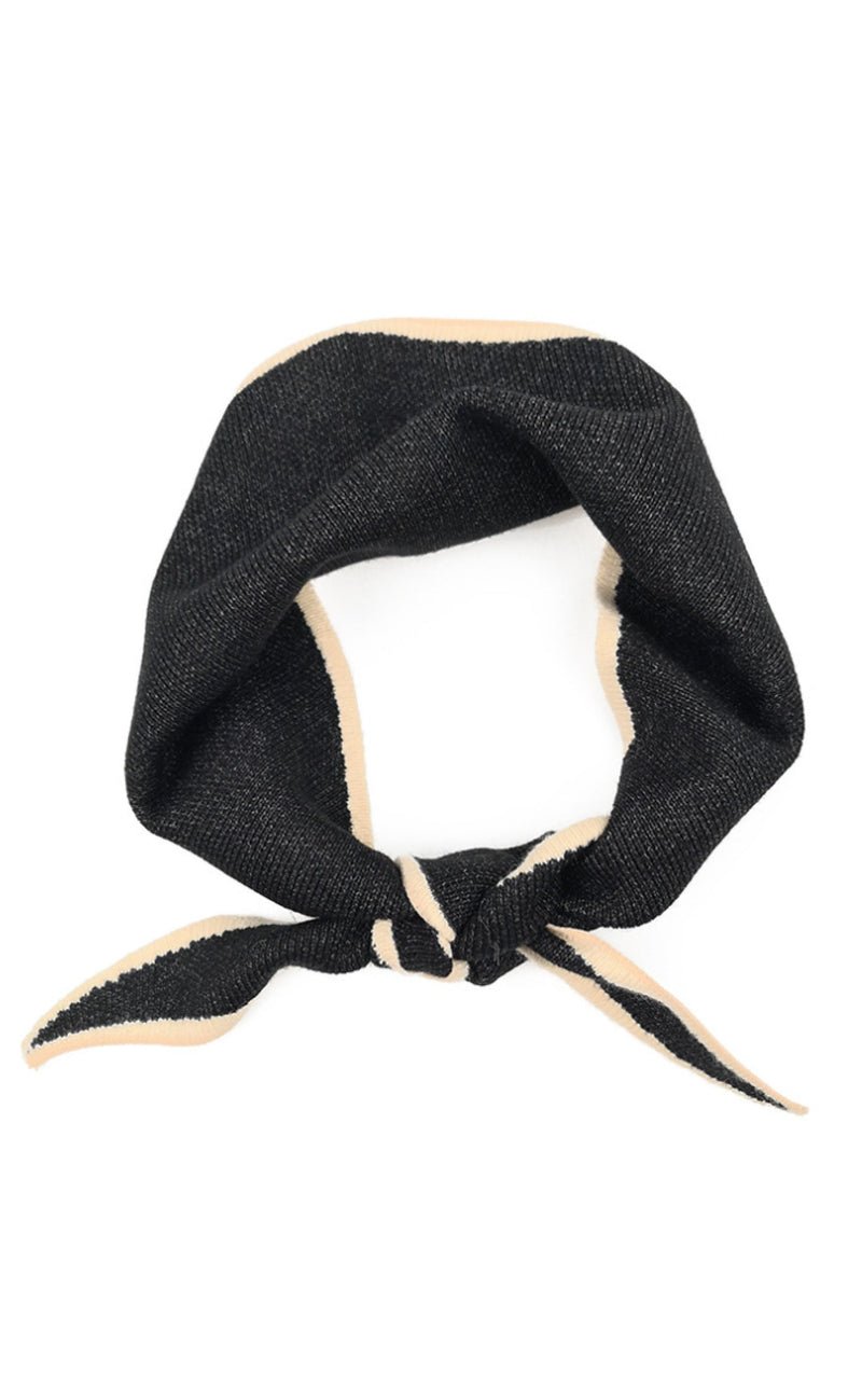 INA Copenhagen Skjerf - Paris Triangle - Black / Beige