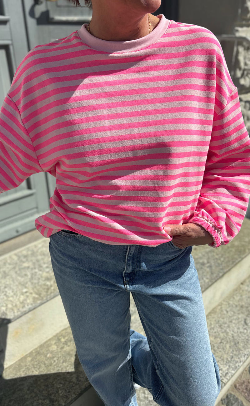 Say INA Copenhagen Sweatshirt - MomLife - Pink Striped