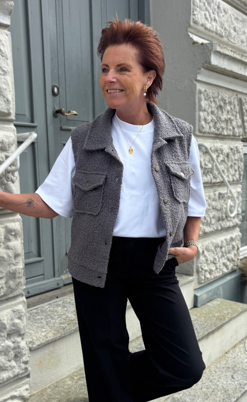 Say INA Copenhagen Vest - Fie - Grey