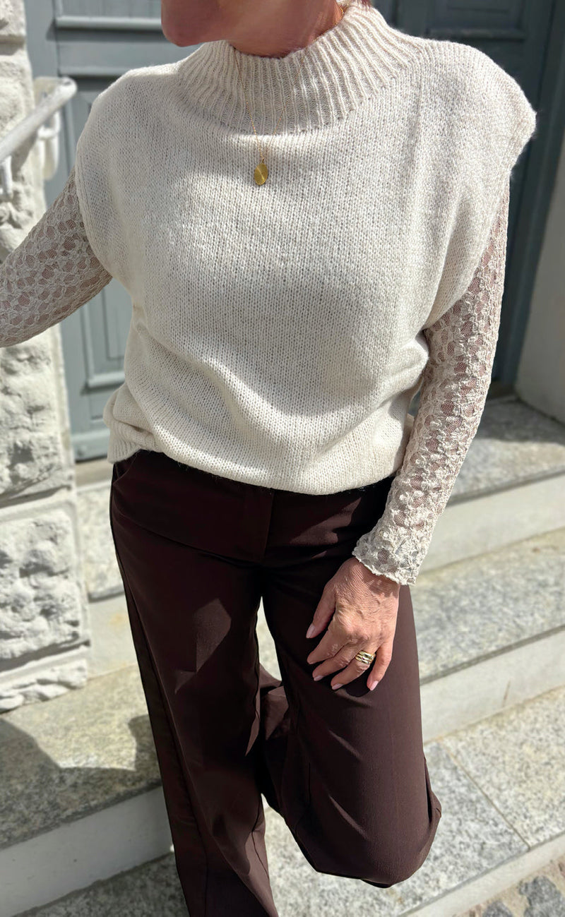 Say INA Copenhagen Vest / Bluse - Marika - Beige