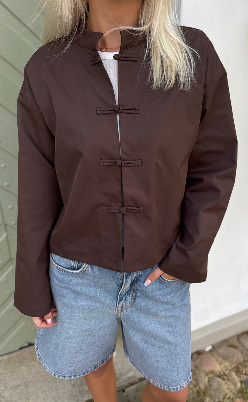 Say INA Copenhagen Trenchcoat - Amie - Chocolate Brown