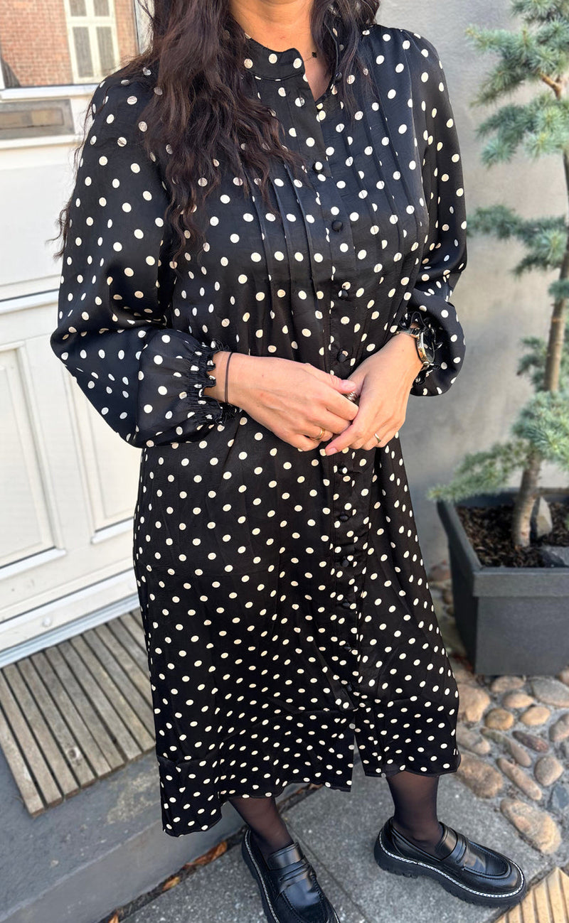 Say INA Copenhagen Kjole - Liara - Black W. White Dots