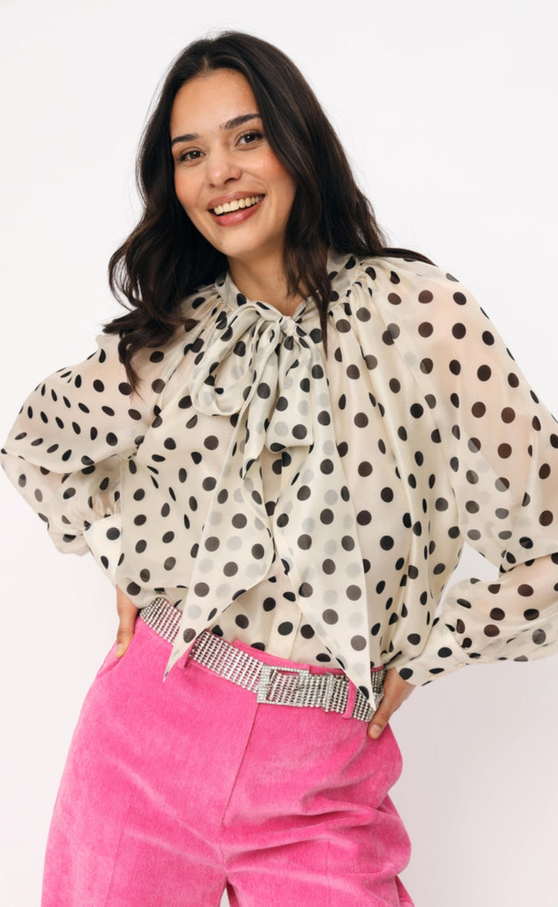 Cras Bluse - Ethel - Black Dot