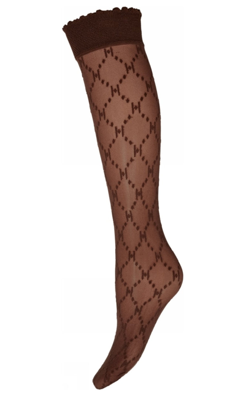 Hype The Detail Strømper - Knee High Logo - Brown (4552)