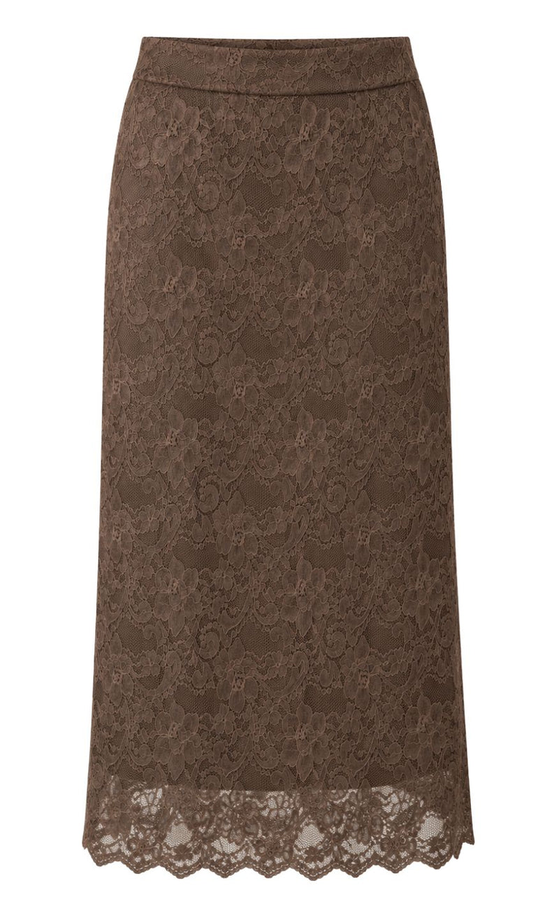 Say INA Copenhagen Skjørt - June - Dark Brown Lace