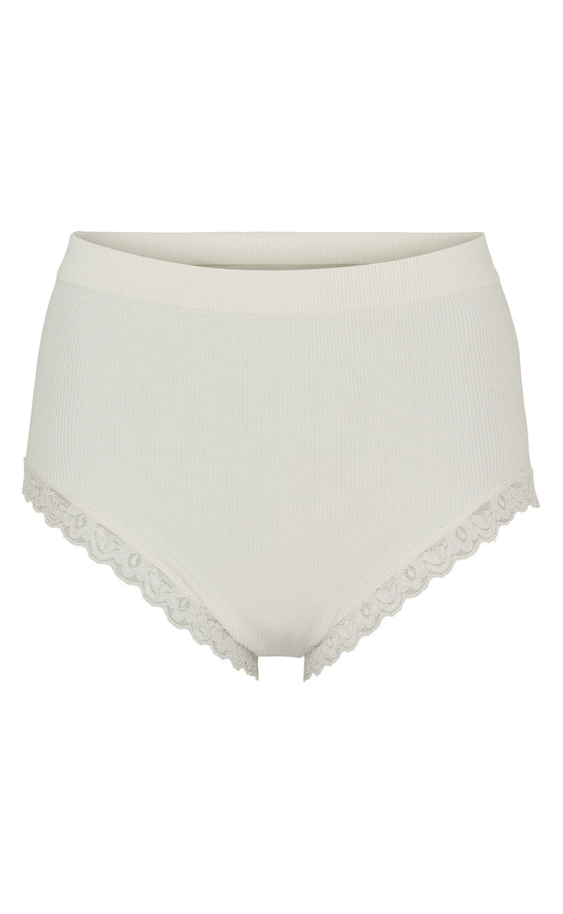 Tim & Simonsen Truse - Feline Rib Midi - Ivory