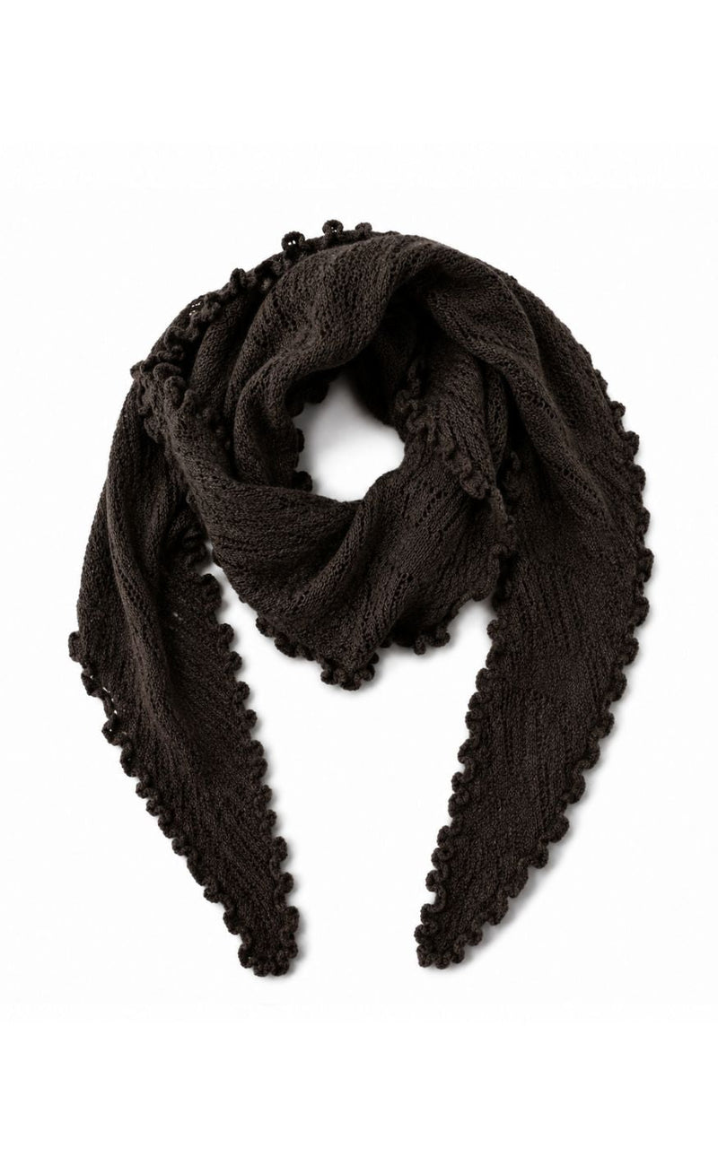 Say INA Copenhagen Skjerf - Blossom - Dark Brown