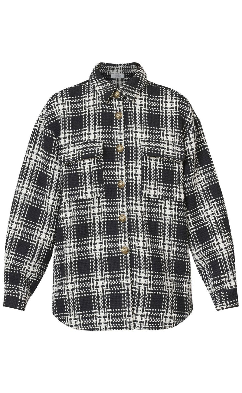 Love & Divine Jakke - Love446-6 - Black Check