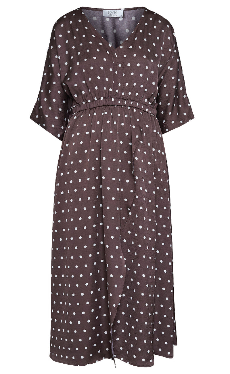 Love & Divine Kjole - Love1386 - Brown/Dot