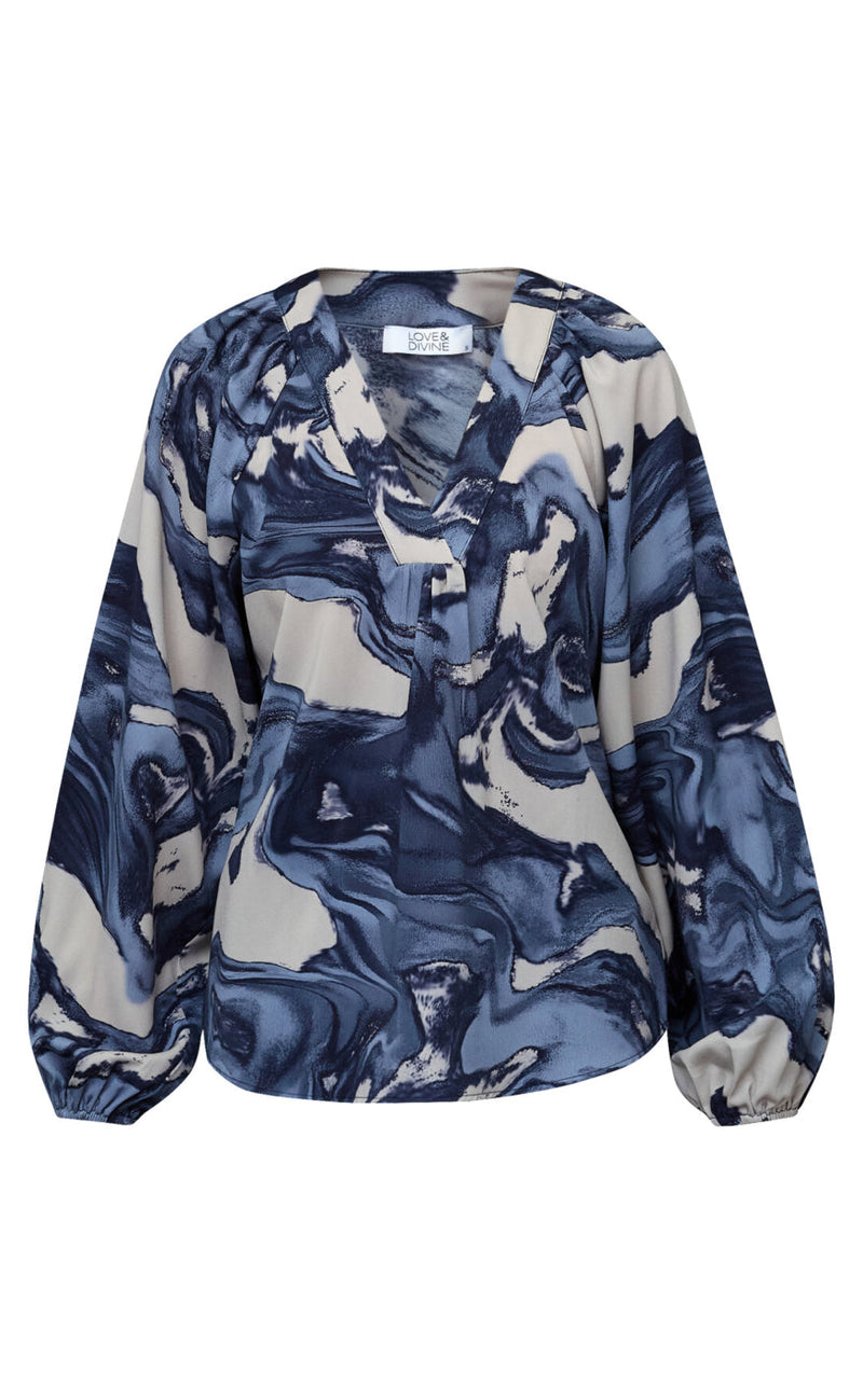 Love & Divine Skjorte - Love1529-1 - Blue Wave