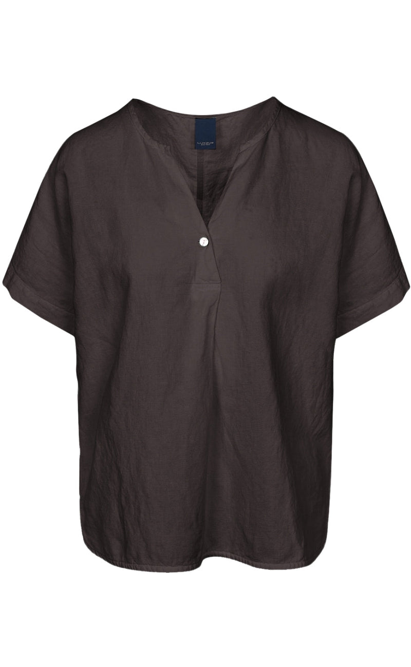 Luxzuz Bluse - Helily - Choco Lux
