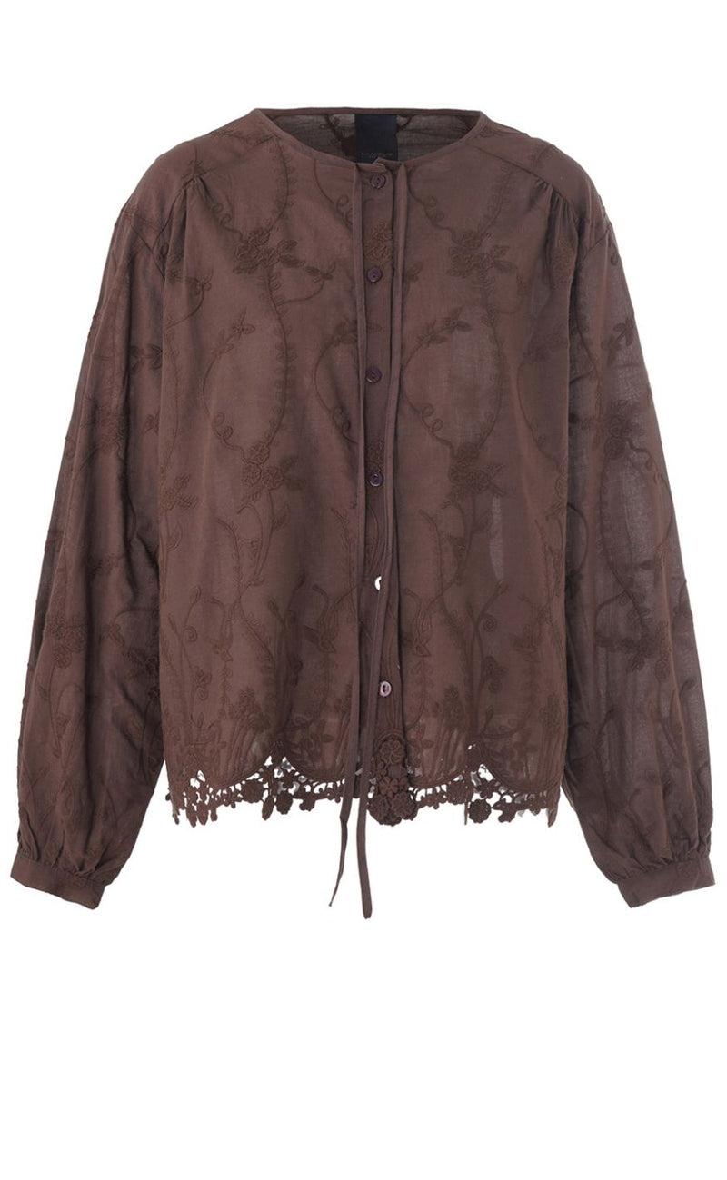Luxzuz Skjorte - Alvild - 7795 Coffee Bean