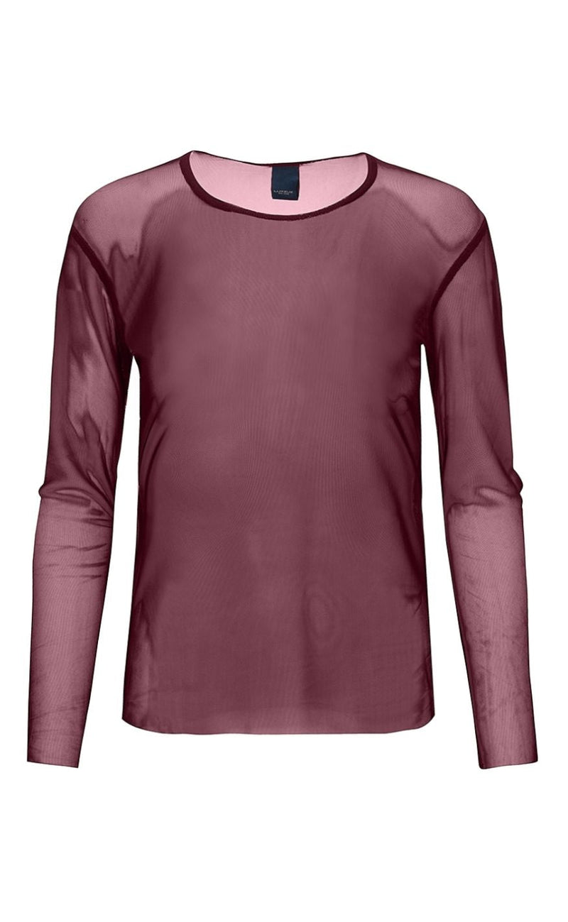 Luxzuz T-Shirt - Sigborg Mesh - Burgundy