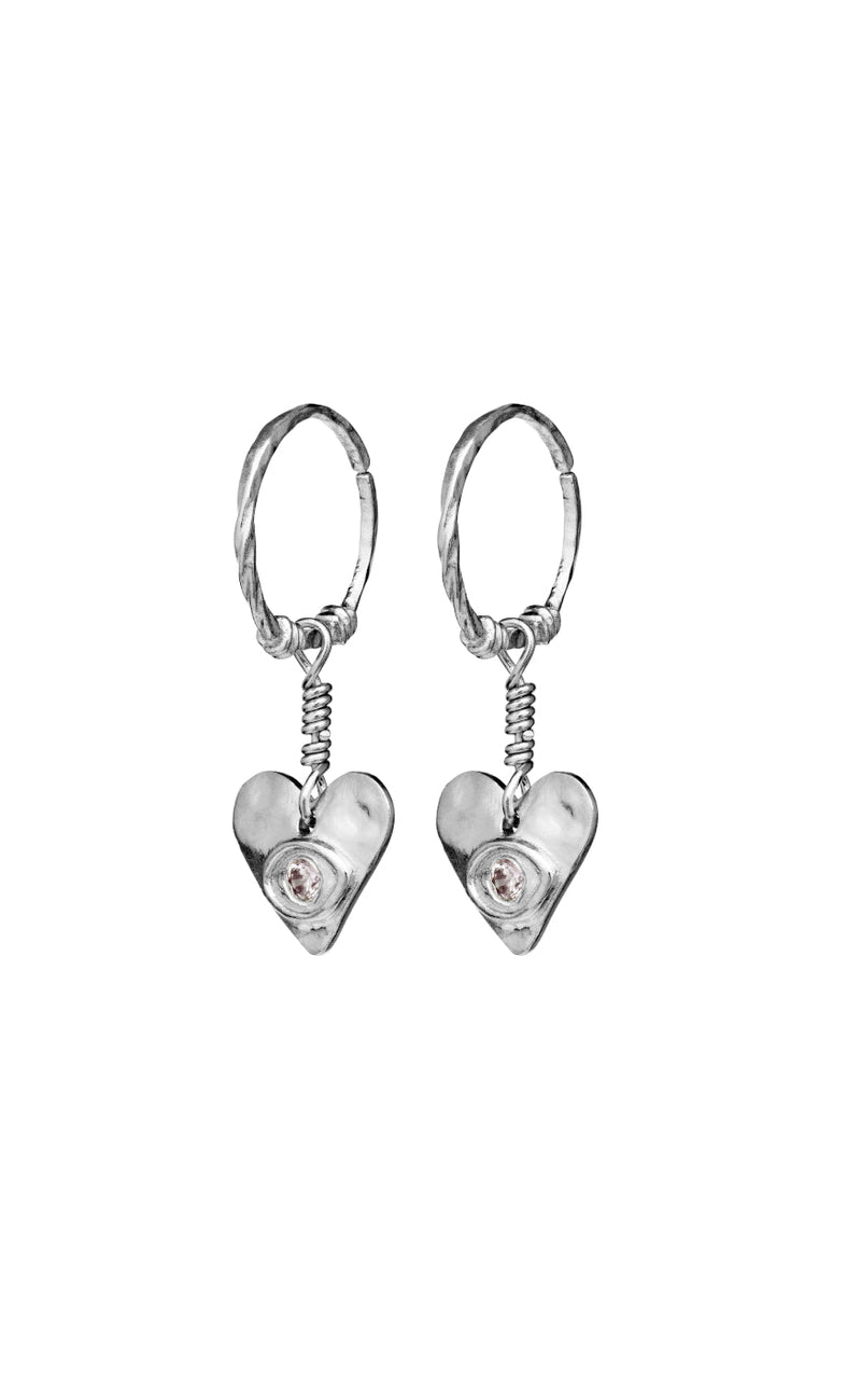 Maanesten Øreringer - Hestia - Silver Colour