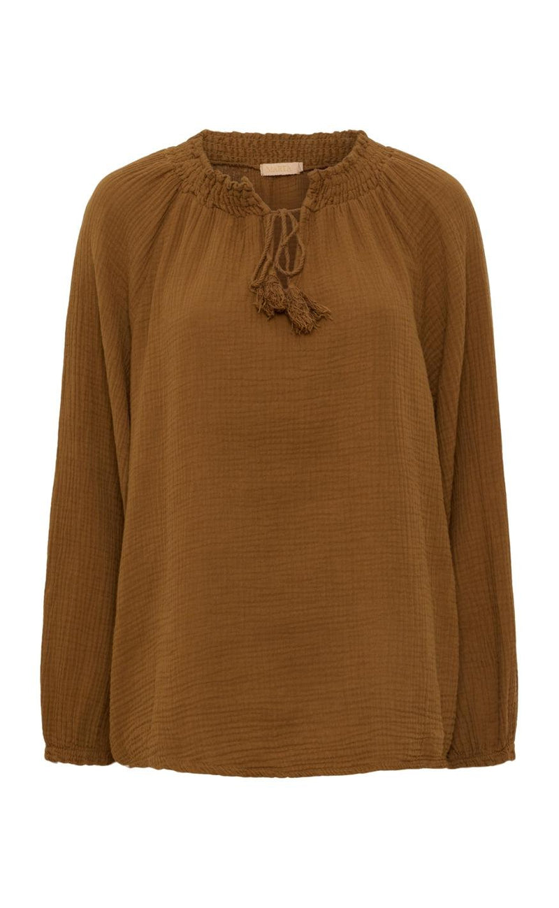 Marta Du Chateau Bluse - 1158B - Tobacco