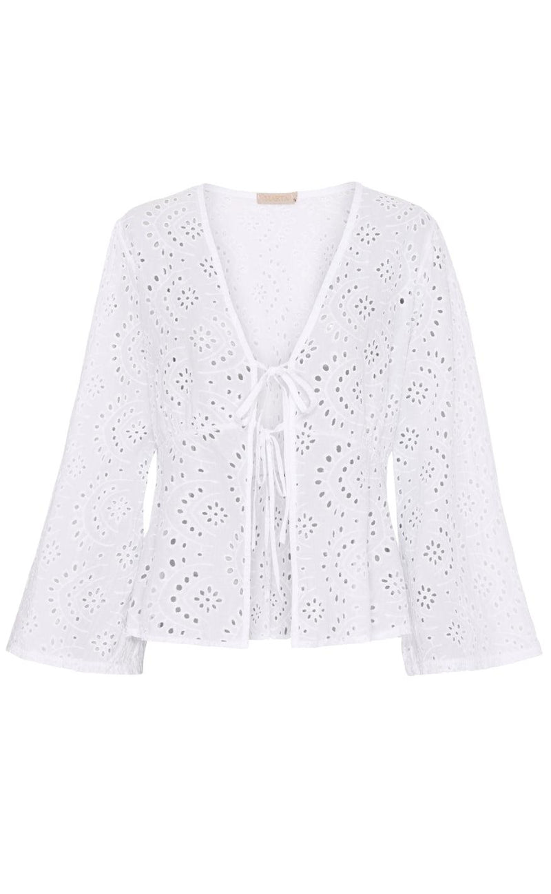 Marta Du Chateau Bluse - 5848 Emma - Optical White