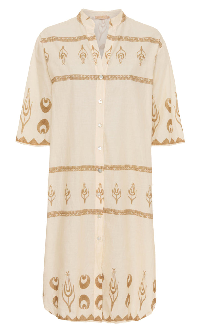 Marta Du Chateau Kjole - 28464 - Beige