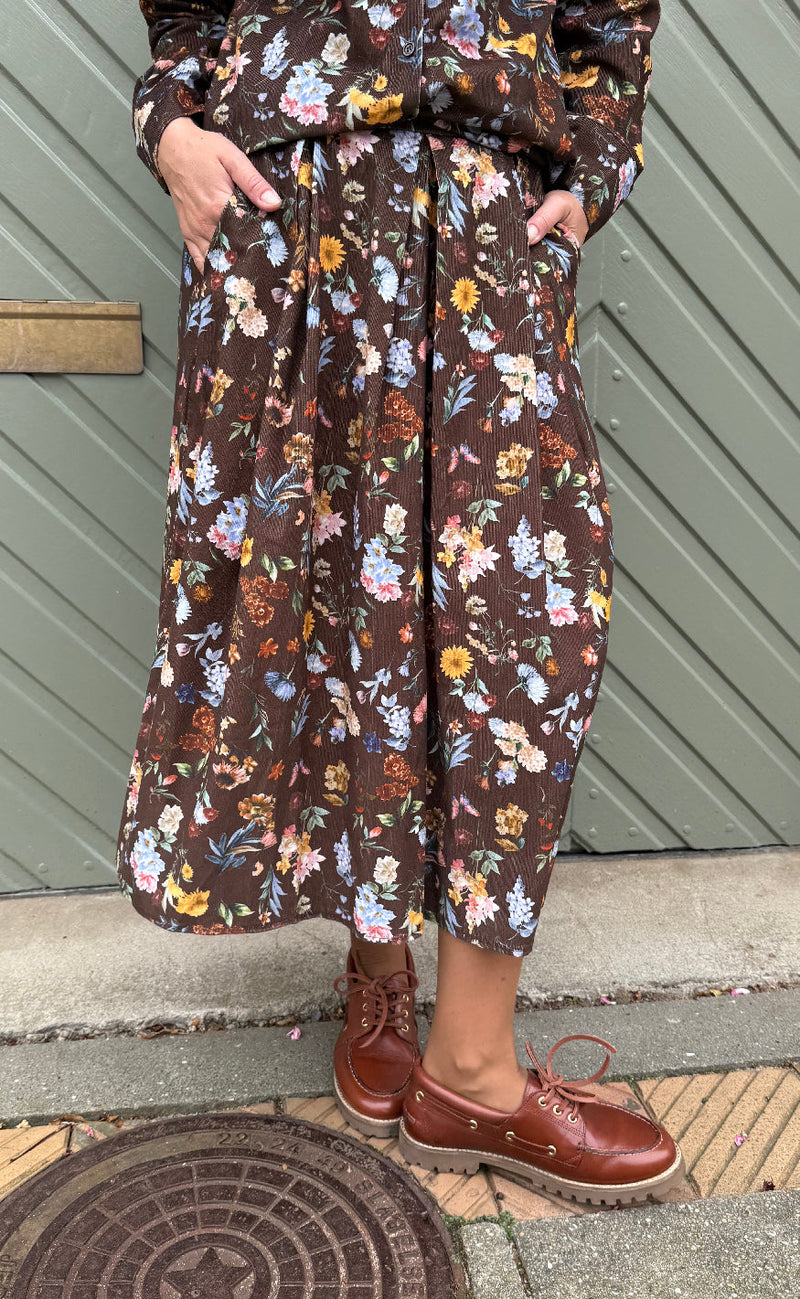 Marta Du Chateau Skjørt - Ciela - Brown Print