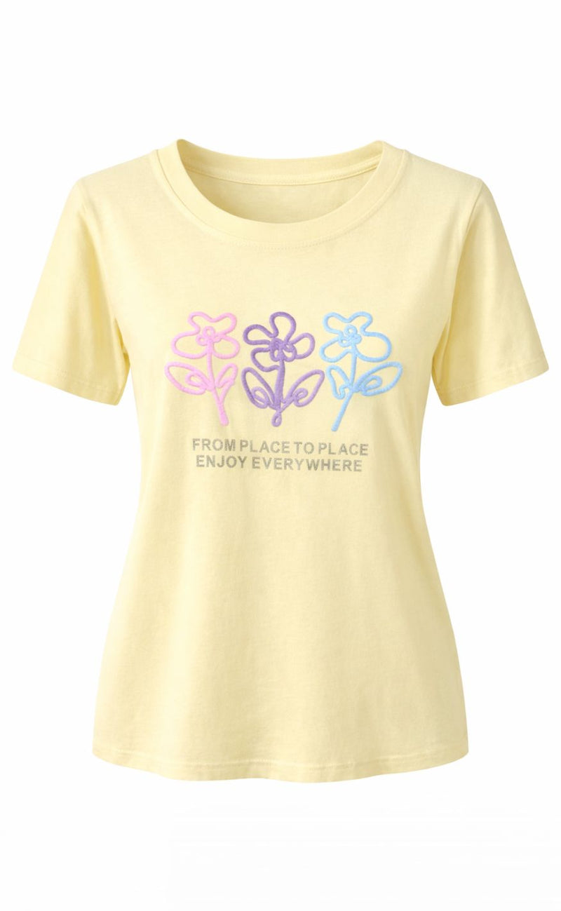 Marta Du Chateau T-shirt - Cerelia - Yellow