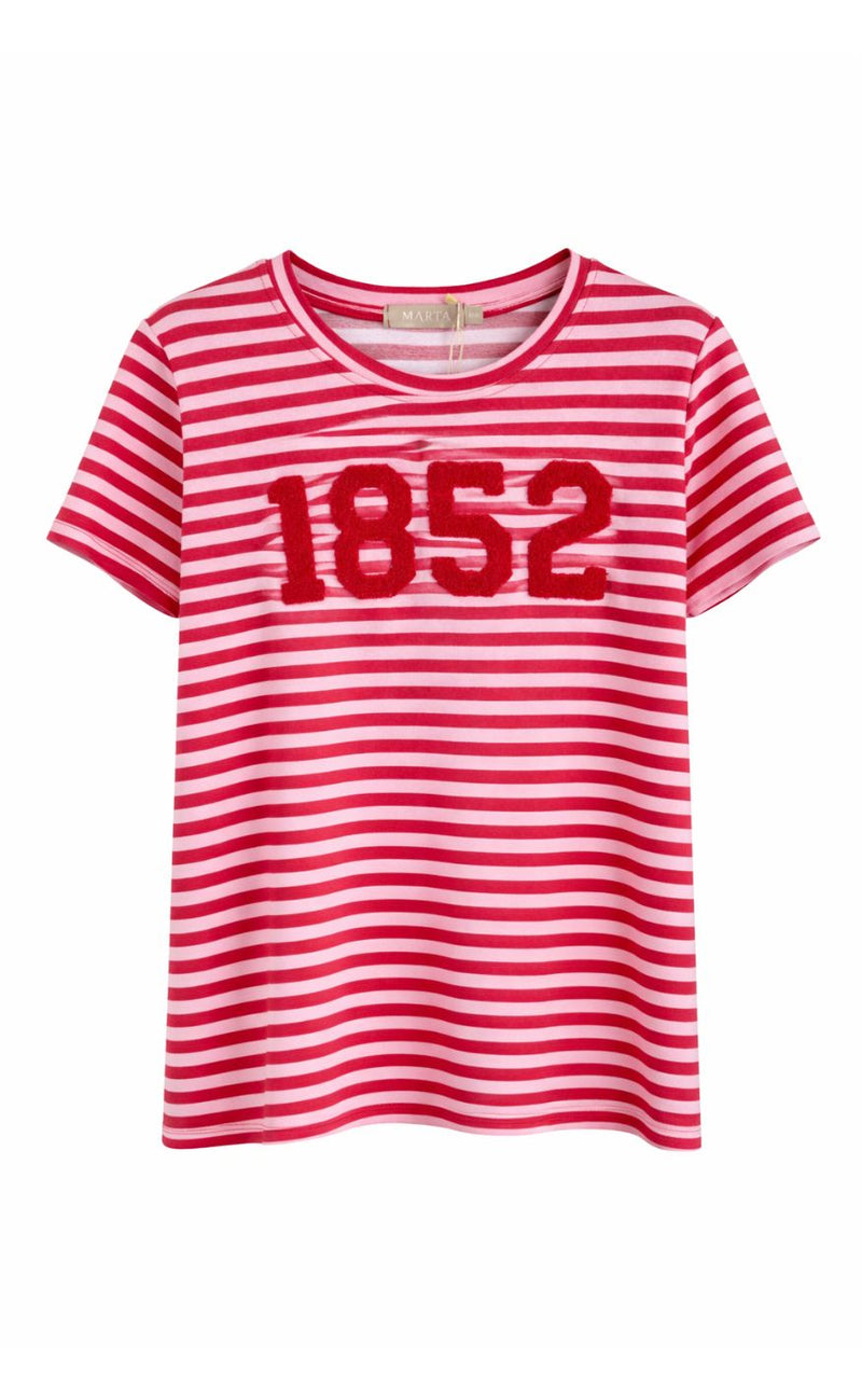 Marta Du Chateau T-shirt - Hertha - Pink/Red