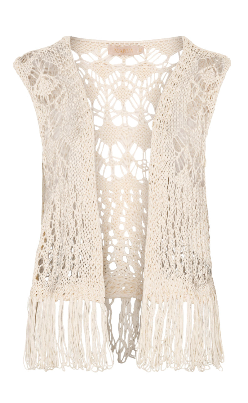 Marta Du Chateau Vest - 473 - Plain Beige