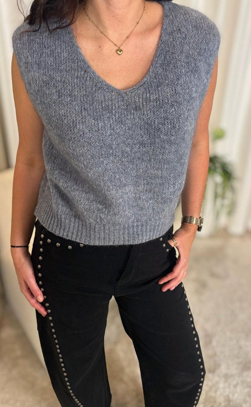 Marta Du Chateau Vest - Marlene - Grey