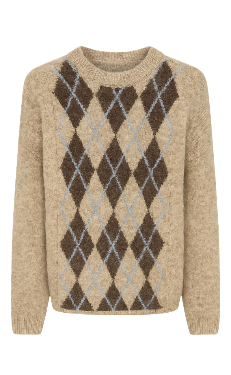 Marta Du Chateau Genser - Cora - Beige/Blue
