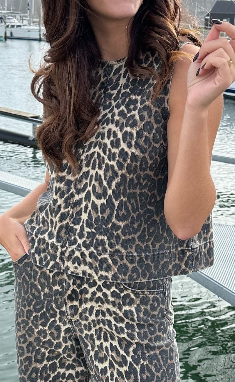 MbyM Topp - Rihne-M - Leopard Mist