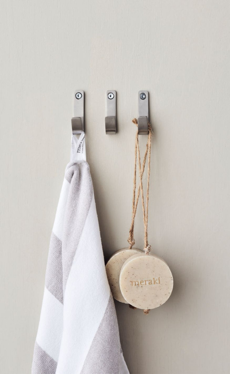 Meraki Knage - Thapsus 3-pack - Børstet Sølv Finish
