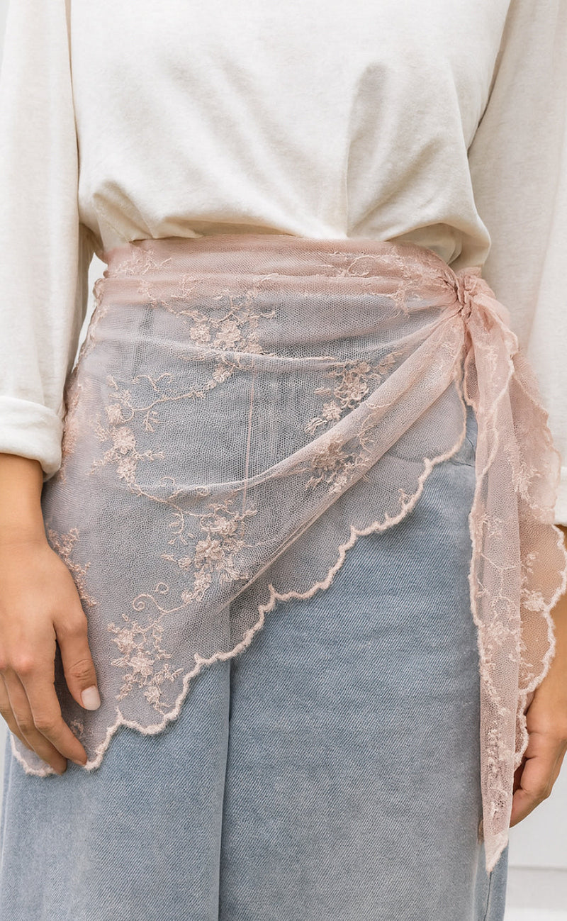 Say INA Copenhagen Skjerf / Skjørt - Clara Triangle - Light Pink