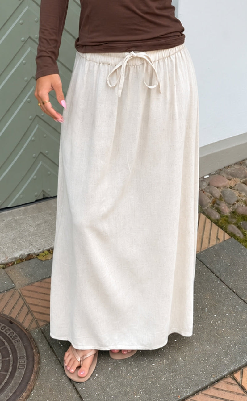 Say INA Copenhagen Skjørt - Laura Linen - Sand