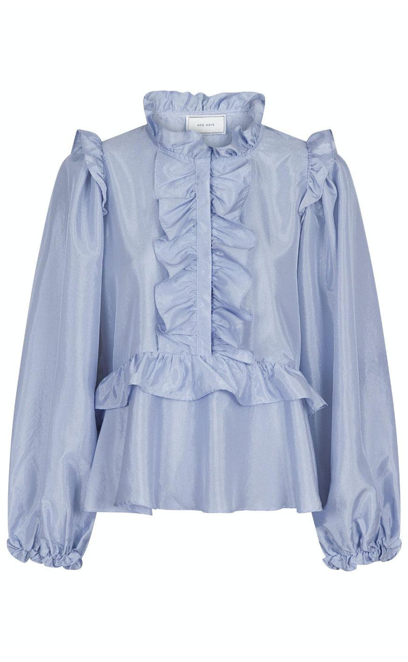 Neo Noir Bluse - Hawaii - Light Blue