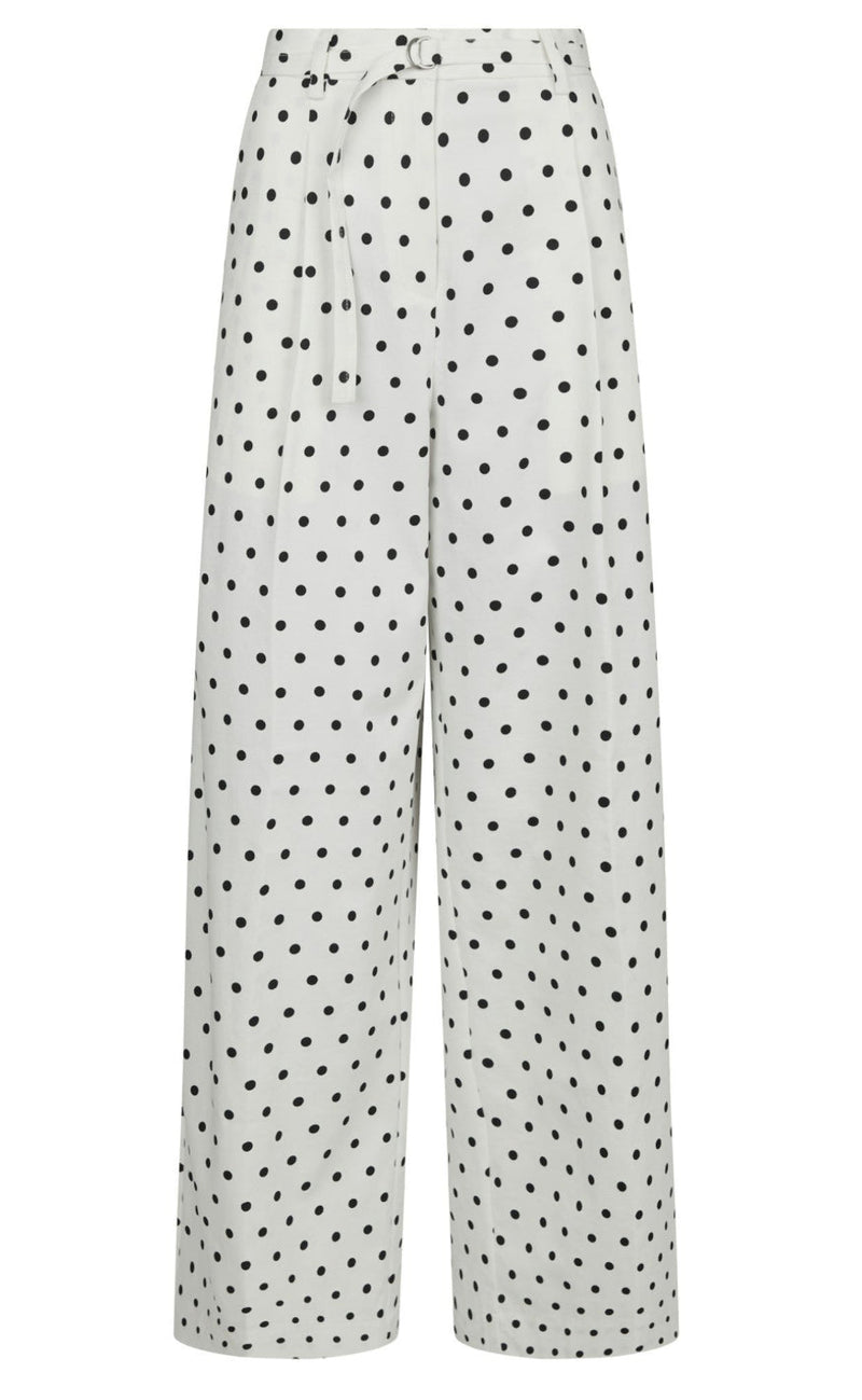Neo Noir Bukser - Malba Dot - White