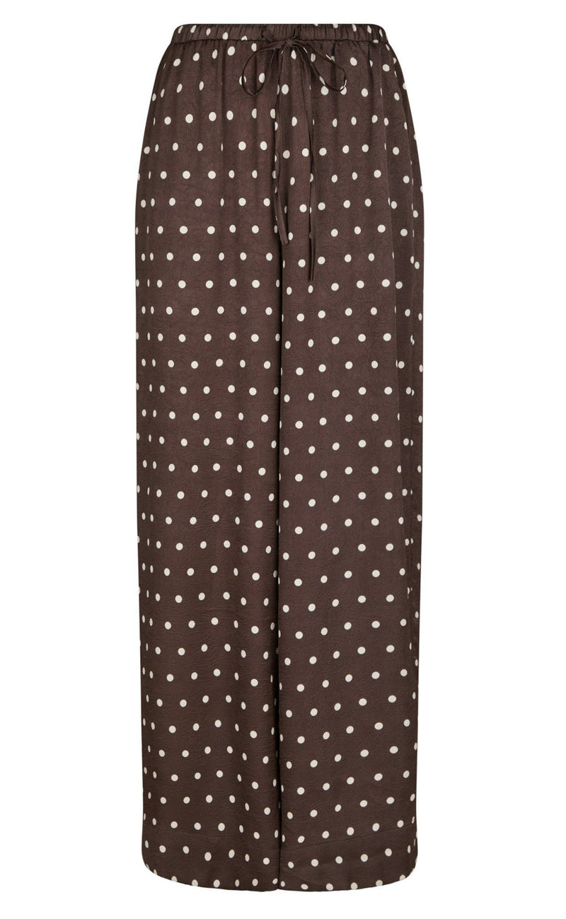 Neo Noir Bukser - Sebba Big Dot - Dark Brown