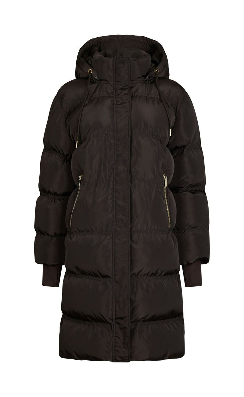 Neo Noir Jakke - Lucette Puffer - Dark Brown