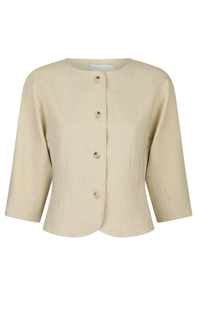 Neo Noir Jakke - Mesto - Beige Melange