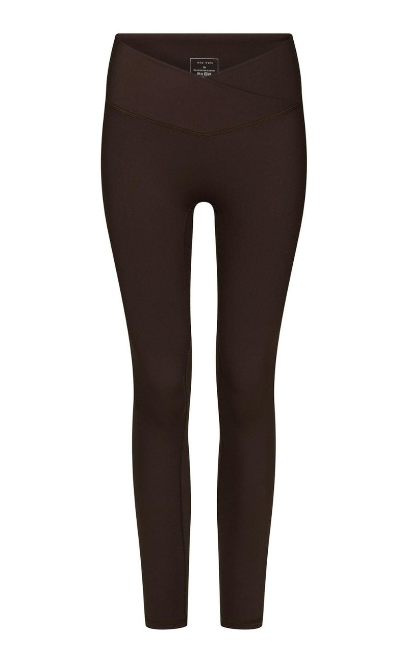 Neo Noir Leggings - Sabina Wrap - Chocolate Brown