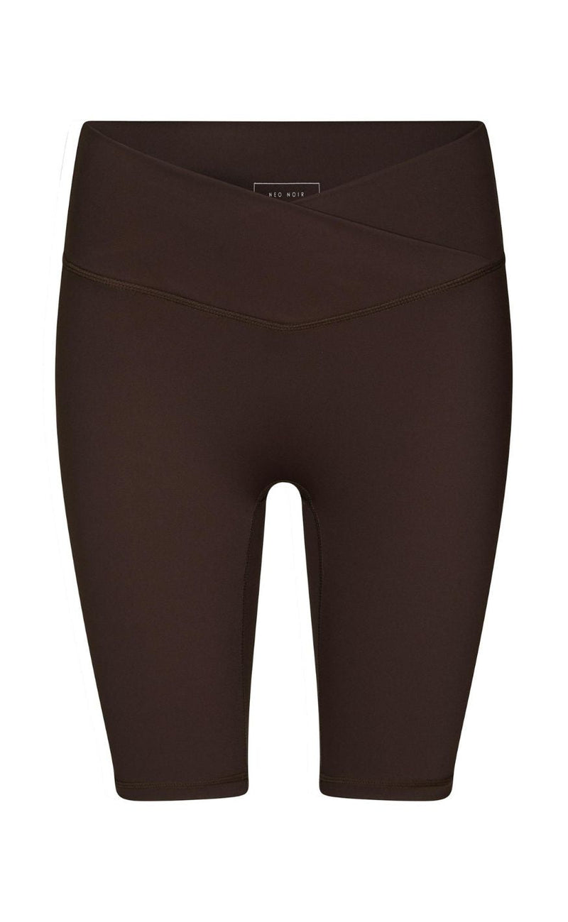 Neo Noir Shorts - Lea Wrap - Chocolate Brown
