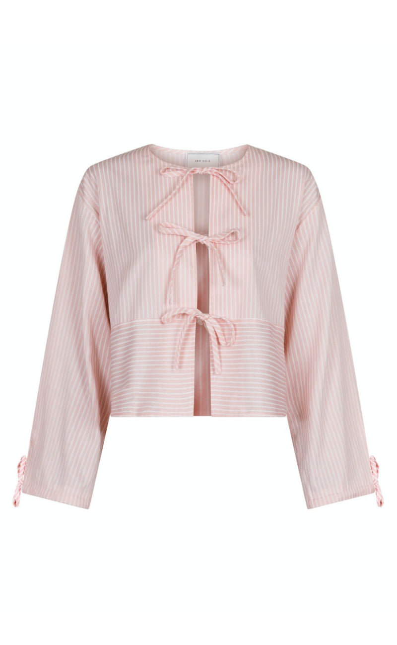Neo Noir Skjorte - Wanda Stripe - Light Pink