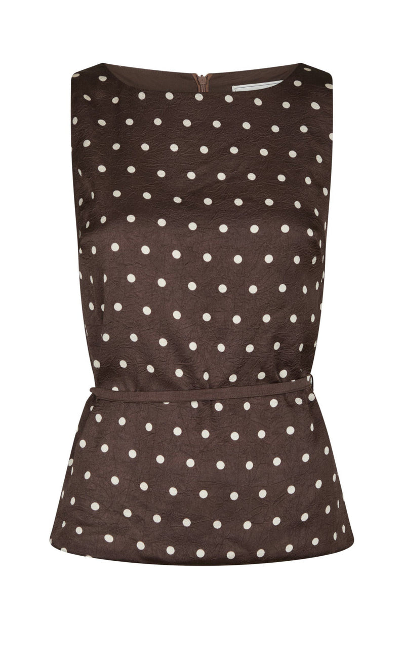 Neo Noir Topp - Nassa Big Dot - Dark Brown