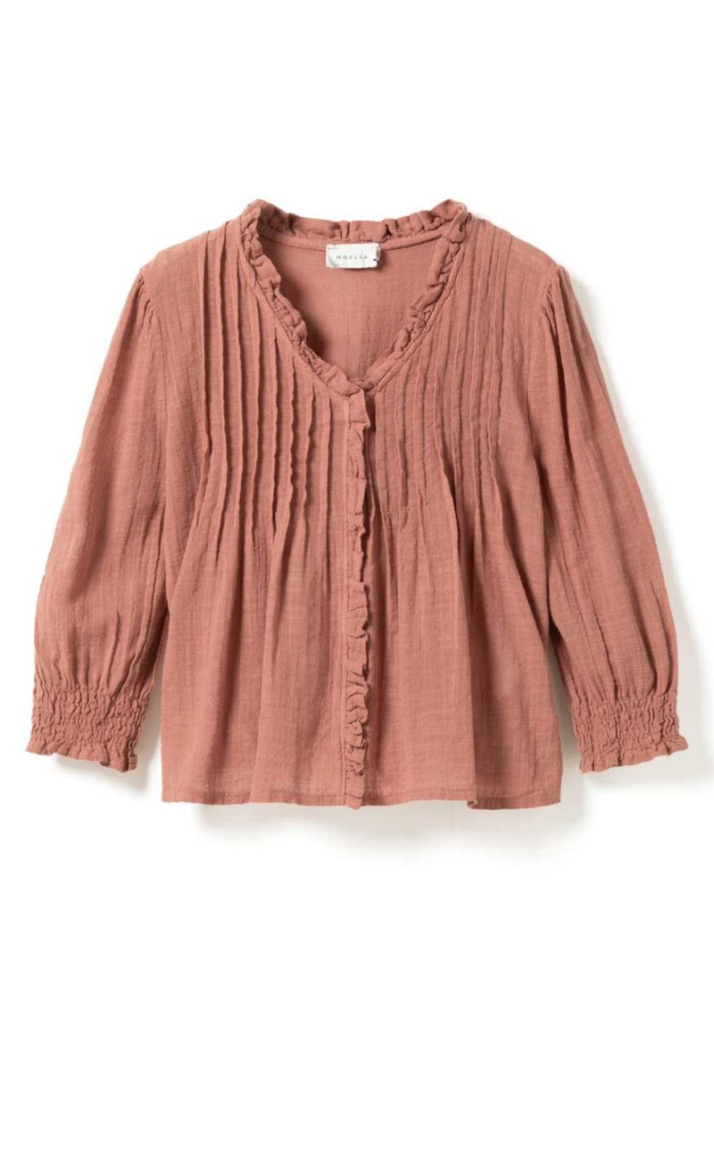 Noella Bluse - Marin - Red Clay